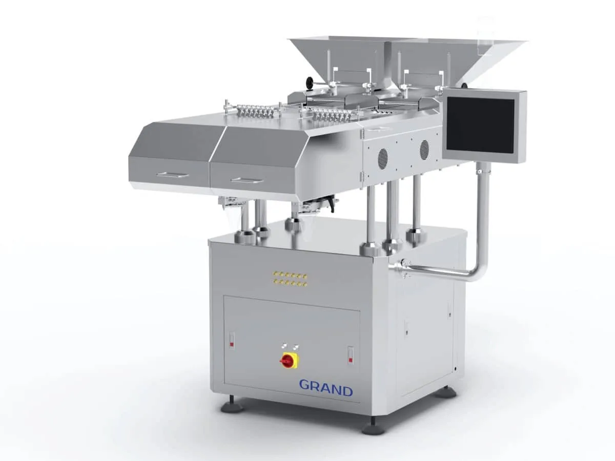 Electric counting and filling machine