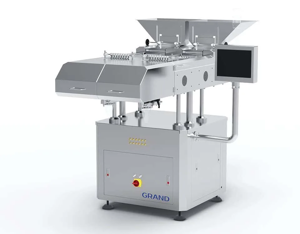 Electric counting and filling machine