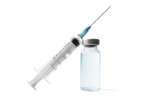 Medical,Syringe,And,Glass,Vial,With,A,Metal,Cap,Filled