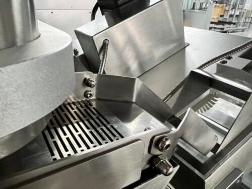 Powder screening device