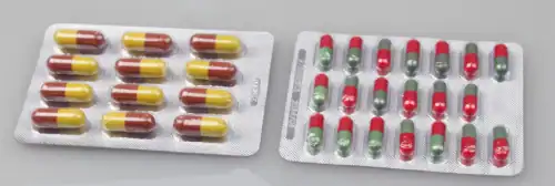 알루미늄 플라스틱 블리스터 타입 캡슐