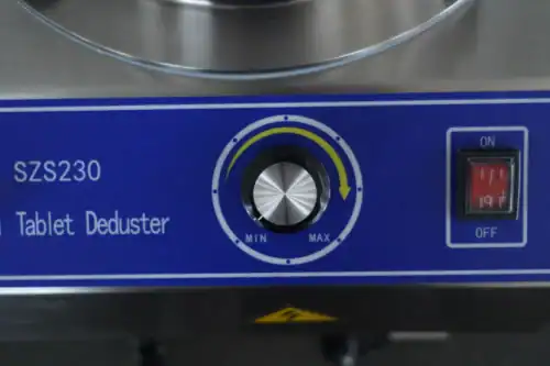 Perilla de control de la máquina tamizadora