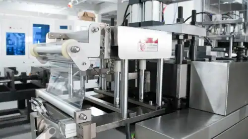 Heating position of card blister machine