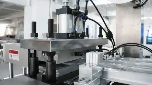 Paper plastic blister machine forming station