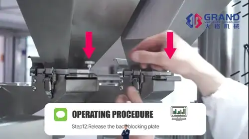 Step12Release the back blocking plate