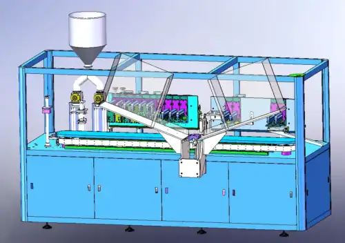 Tube Filling Machine Schematic Diagram