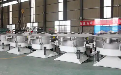 Circular screening machine factory map