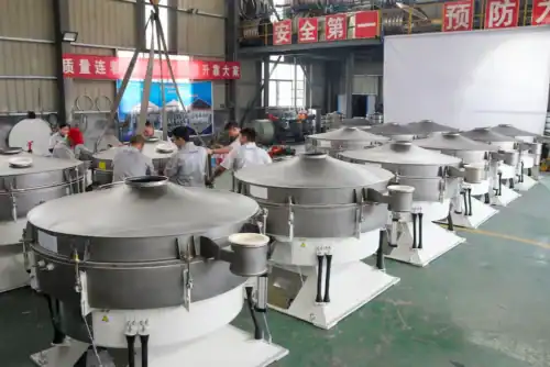 Circular screening machine factory production diagram