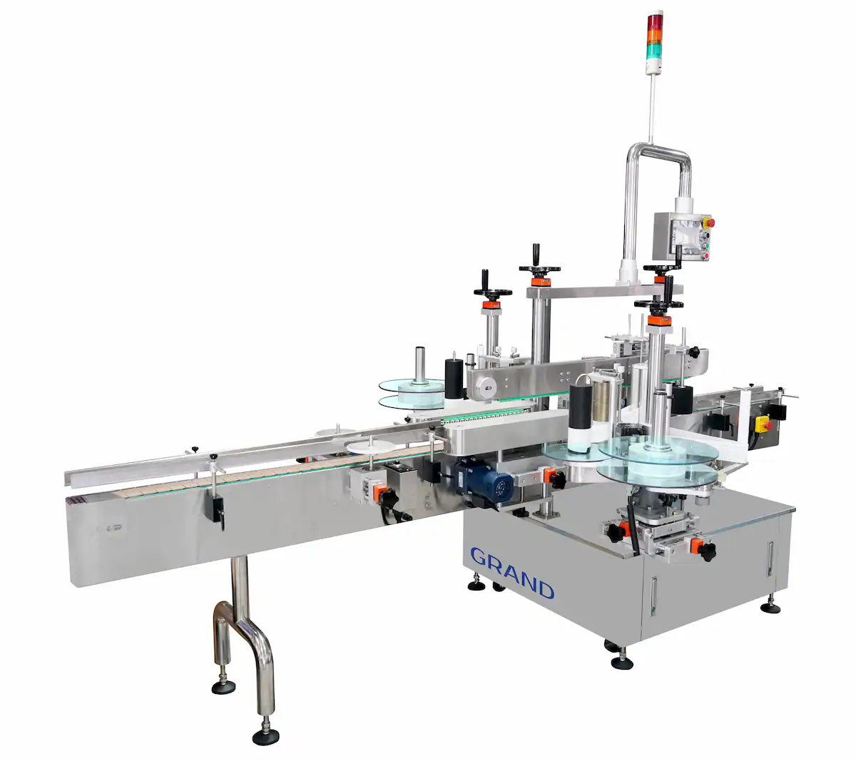 Image principale de l'alimentation de la machine d'étiquetage double face grandpackmachine