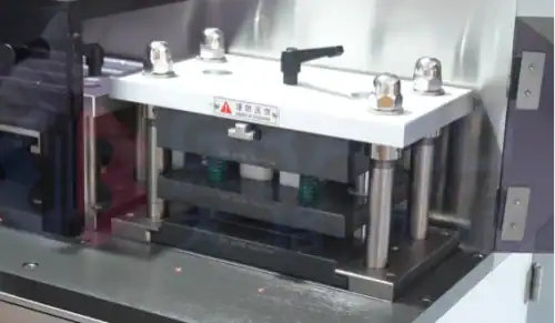 Blister machine heat sealing