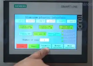 Machine control panel