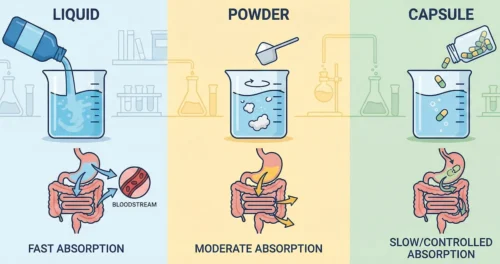 Capsules vs Powder vs Liquid What Absorbs Better