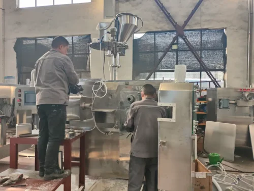 Powder mixer installation site