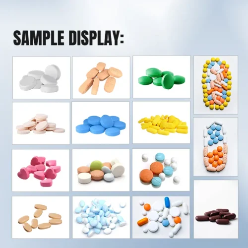 The sample was pressed using a tablet press.