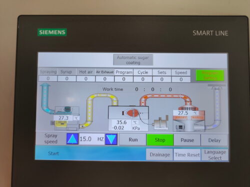 Coating machine control panel - Siemens