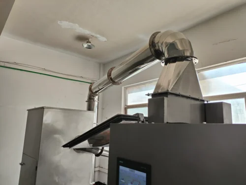 Details of the coating machine connection points