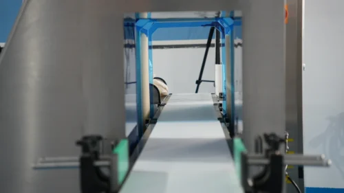 Inside the testing machine