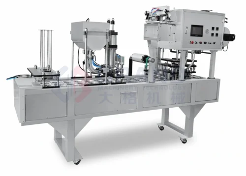 Continuous filling and sealing machine