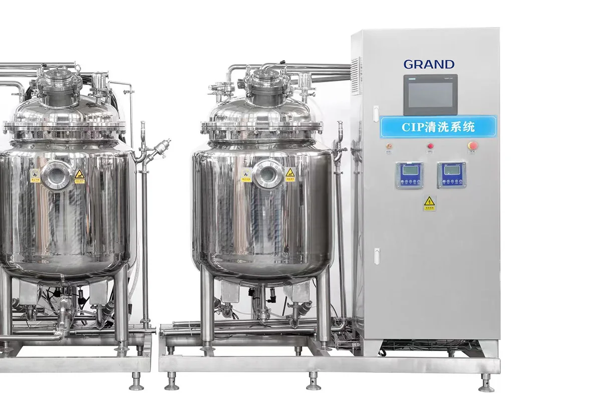 CIP cleaning system for Grand homogenizing emulsifier