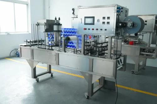 Factory photos of continuous filling and sealing machines