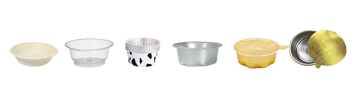 Rotary sealing machine - Bowl-shaped sealing machine - Pre-made food sample filling