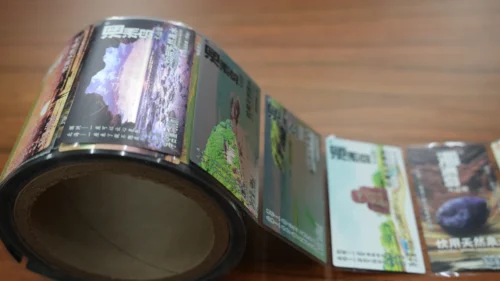 30µm PET Base + 50µm Glossy Silver PP Process Printing + Matte Varnish