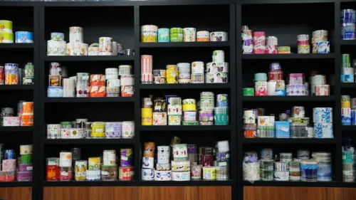 Self-Adhesive Label Display Cabinet