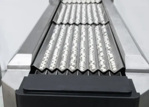 Photo of the counting machine channels